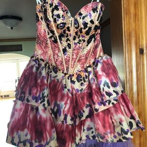 Strapless Homecoming Dress